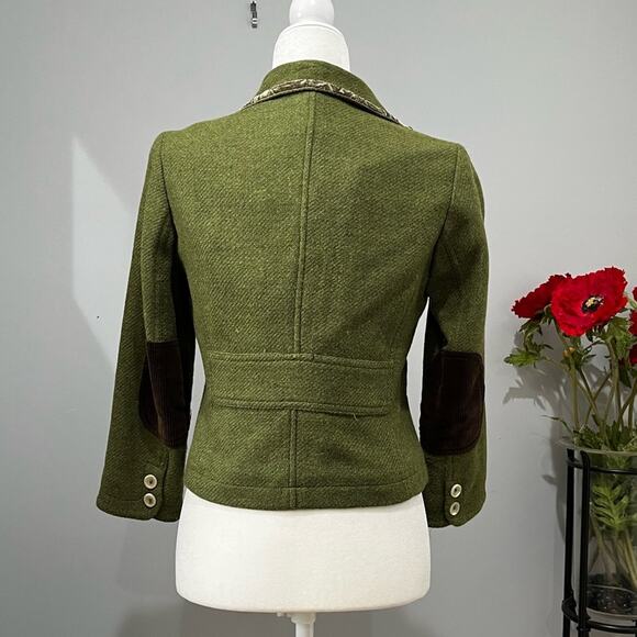 NEW Banana Republic Wool Tweed Classic Academia Patch Library City Blazer Jacket - Picture 4 of 16